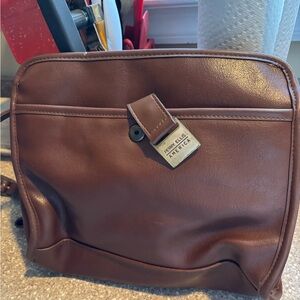 Perry Ellis Brown Leather shoulder Bag